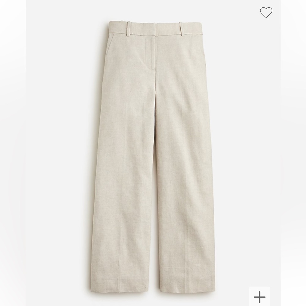 Jcrew Tall Sydney pant in stretch linen blend size 12T